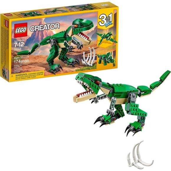 LEGO Creator 3in1 Mighty Dinosaurs 31058 Building Toy Set for Kids (174 Pieces) - Picture 7 of 7
